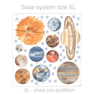 Sticker mural espace Aventure spatiale Système solaire avec des planètes image 3