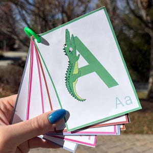 ABC's Flashcards: Pictograph Embedded Mnemonic ABCs, Preschool Learning (printable PDF)