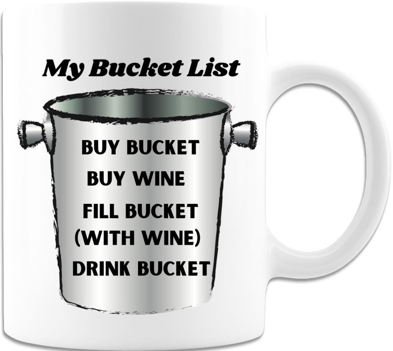 Bucket list Mug Coffee Mug White Etsy