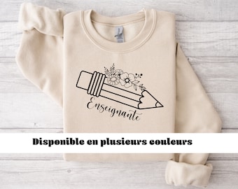 Cotton Sweatshirt/Crewneck | Teacher