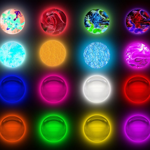 PNG Glowing Orbs for fantasy digital download