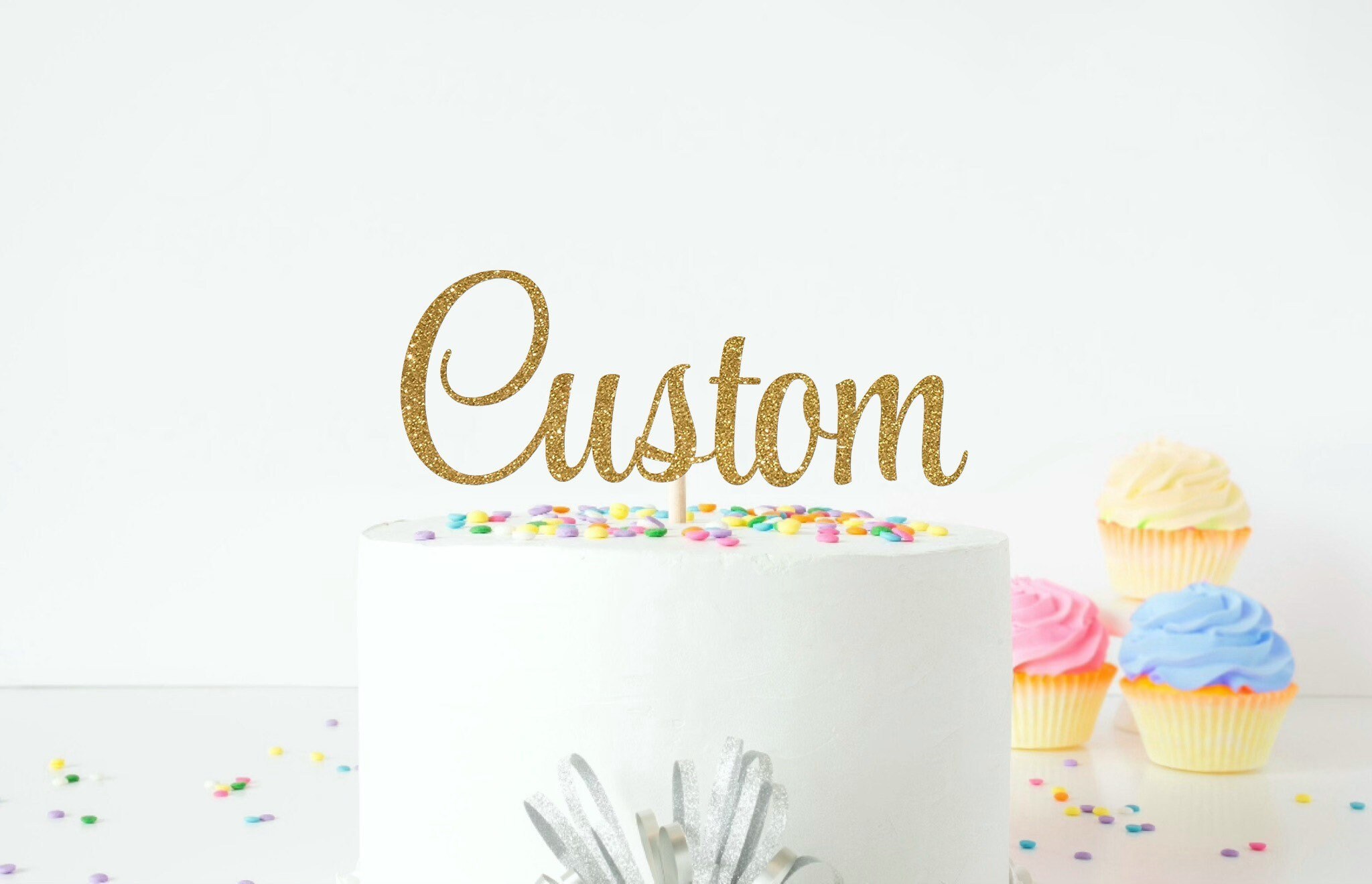 Custom Cake Topper Personalized Cake Topper DIY Cake Topper Etsy