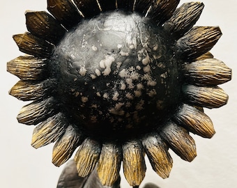 Hand forged Metal Sunflower