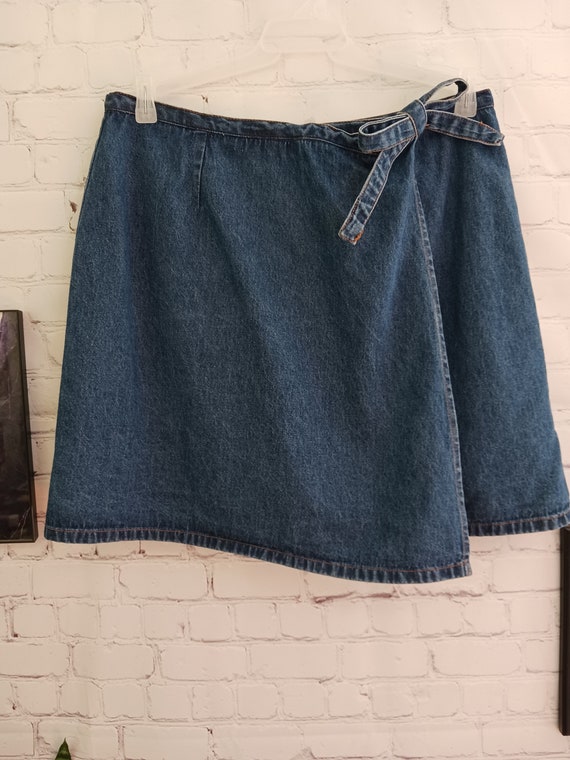vintage 90s denim skorts Gem