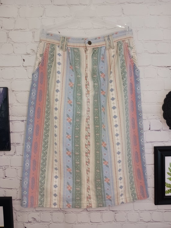 Vintage 1980s denim skirt - Gem