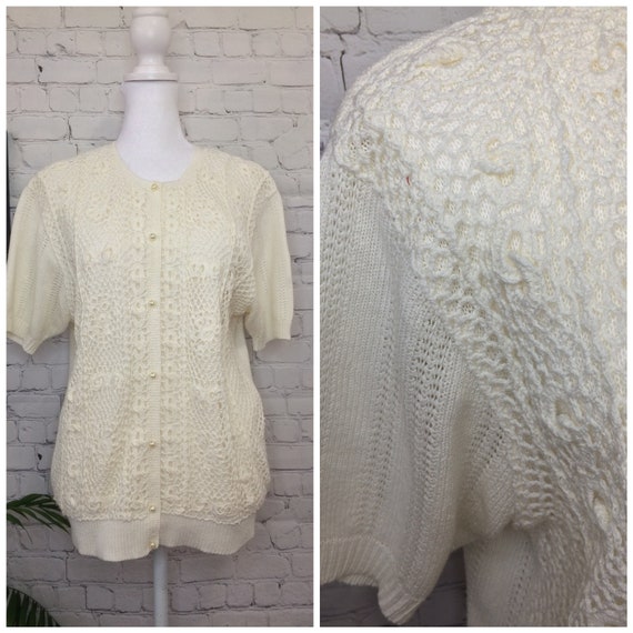 Vintage 90's | Crochet Blouse | Size Large | Jacl… - image 1