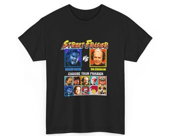 Camiseta unisex de algodón grueso Street Frasier Mashup negra
