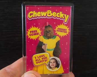 Chewbecky Style 3 fridge magnet hand made 2.75x1.75