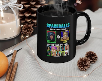 Taza de café negra del videojuego Spaceballs VS (325 ml y 450 ml)