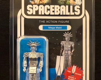 Figura personalizada de Mega Maid Spaceballs en paquete resellable