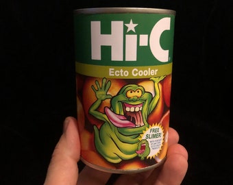 Réplica de lata de Ecto Cooler, artículo raro, retro y personalizado.