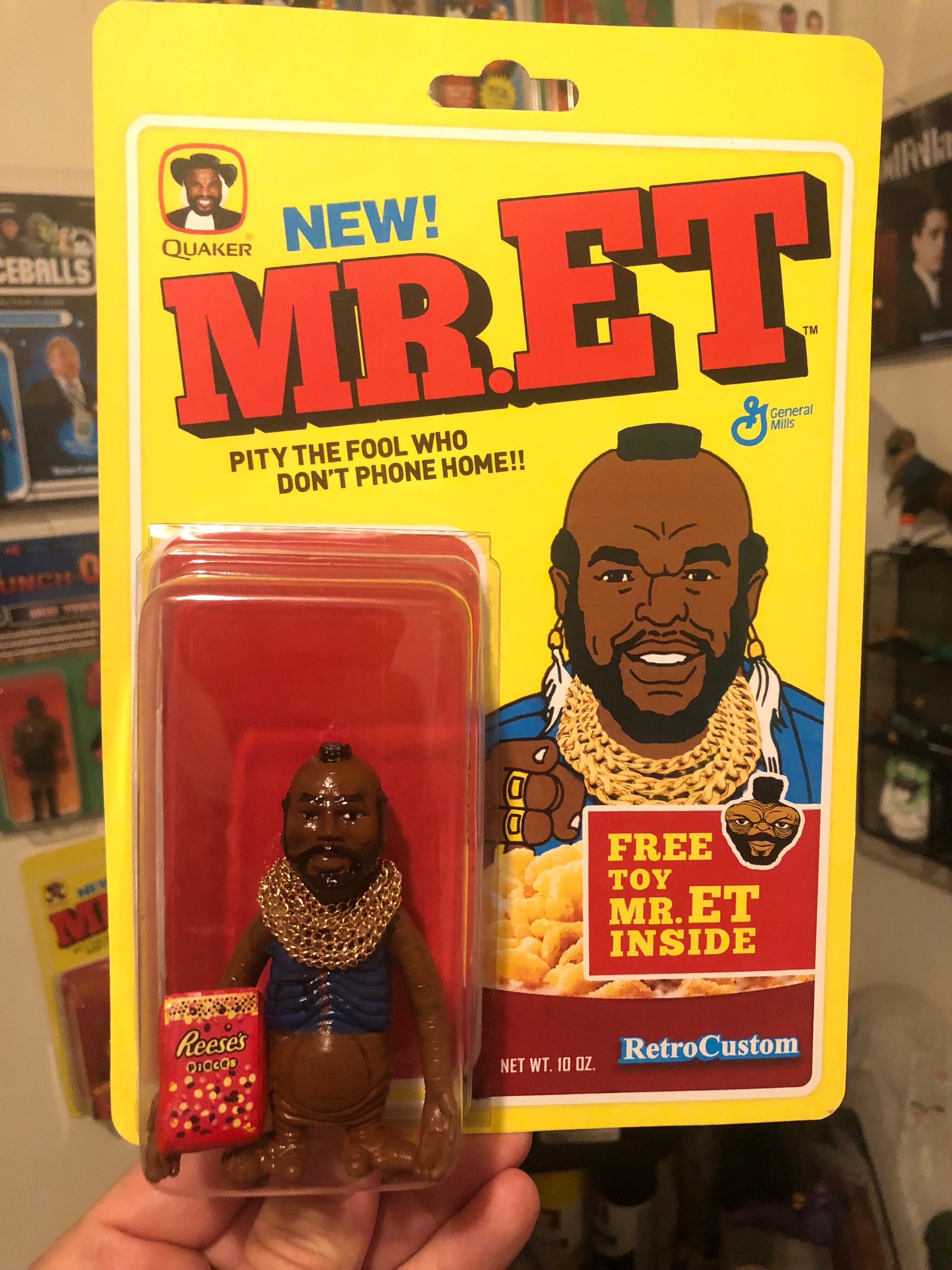 Custom Mr. E.T. Action Figure Mr. T Variant Cereal Edition