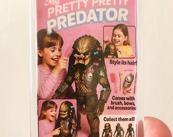 Imán para nevera My Pretty Predator hecho a mano 2,75 x 1,75