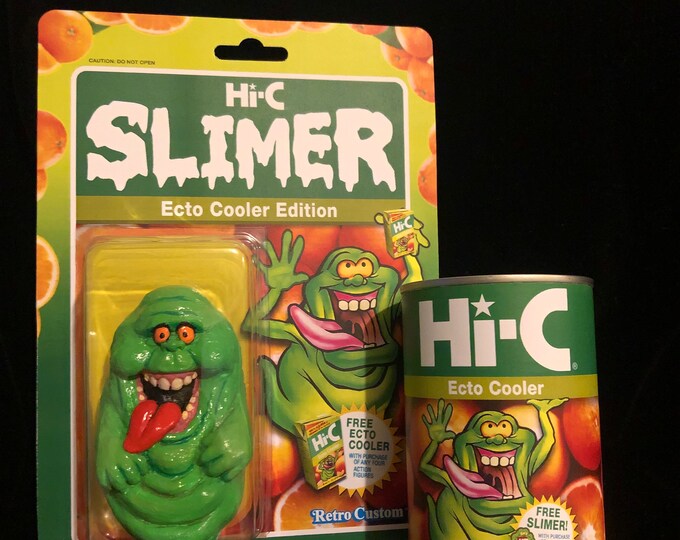 Ecto Cooler Slimer Toy Custom and Ecto Cooler Can Replica Rare Item Retrocustom Etsy