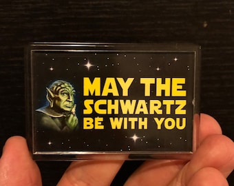 Imán para nevera Yogur Que el Schwartz te Acompañe 2,75 x 1,75