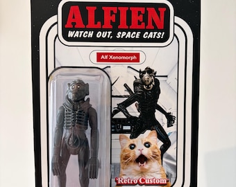 Custom Alf Alfien alien mashup hand-made Action Figure