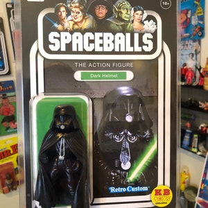 2023 Custom Spaceballs Dark Helmet Art Toy With resealable Bubble Protector Hand Made