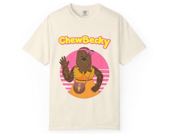 Chewbecky - Camiseta unisex teñida en prenda - Color marfil, súper suave 100% algodón
