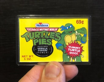 Imán para nevera de pastel de tortuga TMNT hecho a mano 2,75 x 1,75