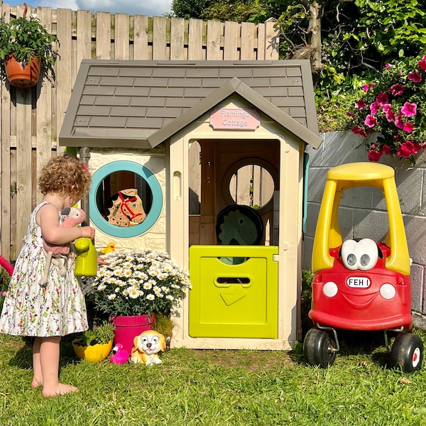 Personalisiertes Spielhaus-Zeichen im Freien Spielhaus-Dekor-kundenspezifisches Namen-Zeichen-Den-Accessoire-personalisiertes Geschenk für Kinder Spielhaus-Dekor im Freien Zeichen