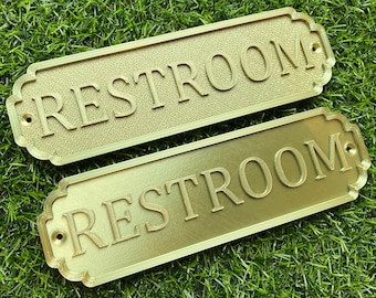 BRONZE Personalised Door Sign | Classic Door Sign | Custom Door Sign | Suitable for Indoor and Outdoor Use | Free UK P&P