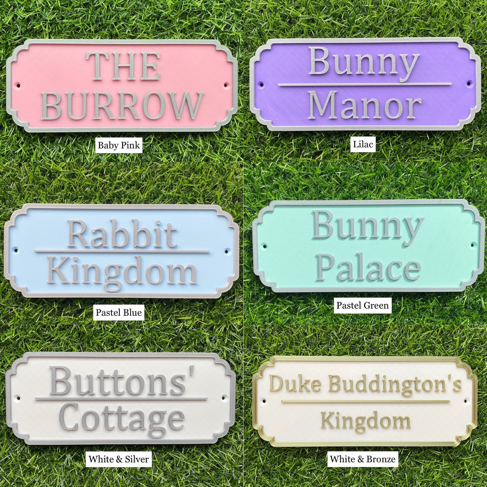 Personalised Rabbit Hutch Door Sign 20 Colour Options Etsy