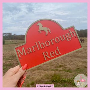 Dual Colour Double Motif Sign - 9 motifs and LOTS of colours to choose from | Stable Door Sign | Barn Door Sign | Stall Door Sign