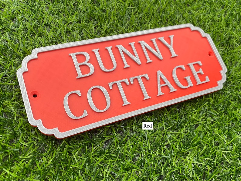 Personalised Rabbit Hutch Door Sign 20 Colour Options - Etsy