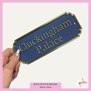 Cluckingham Palace | Chicken Coop Sign | Perfect Gift for Chicken Lover | Cute Chicken Coop Sign | Eggs | Florence and Flamingo