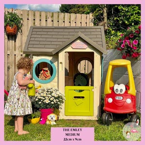 Personalised Playhouse Sign | Outdoor Playhouse Decor Custom Name Sign Den Accessory Personalised Gift For Kids Playhouse Decor Outdoor Sign