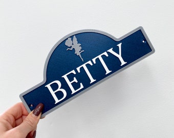 Fairy Bedroom Door Sign | 12 colour options | available in medium or large | Girls Bedroom Door Sign | Nursery Door Sign | Playhouse Sign