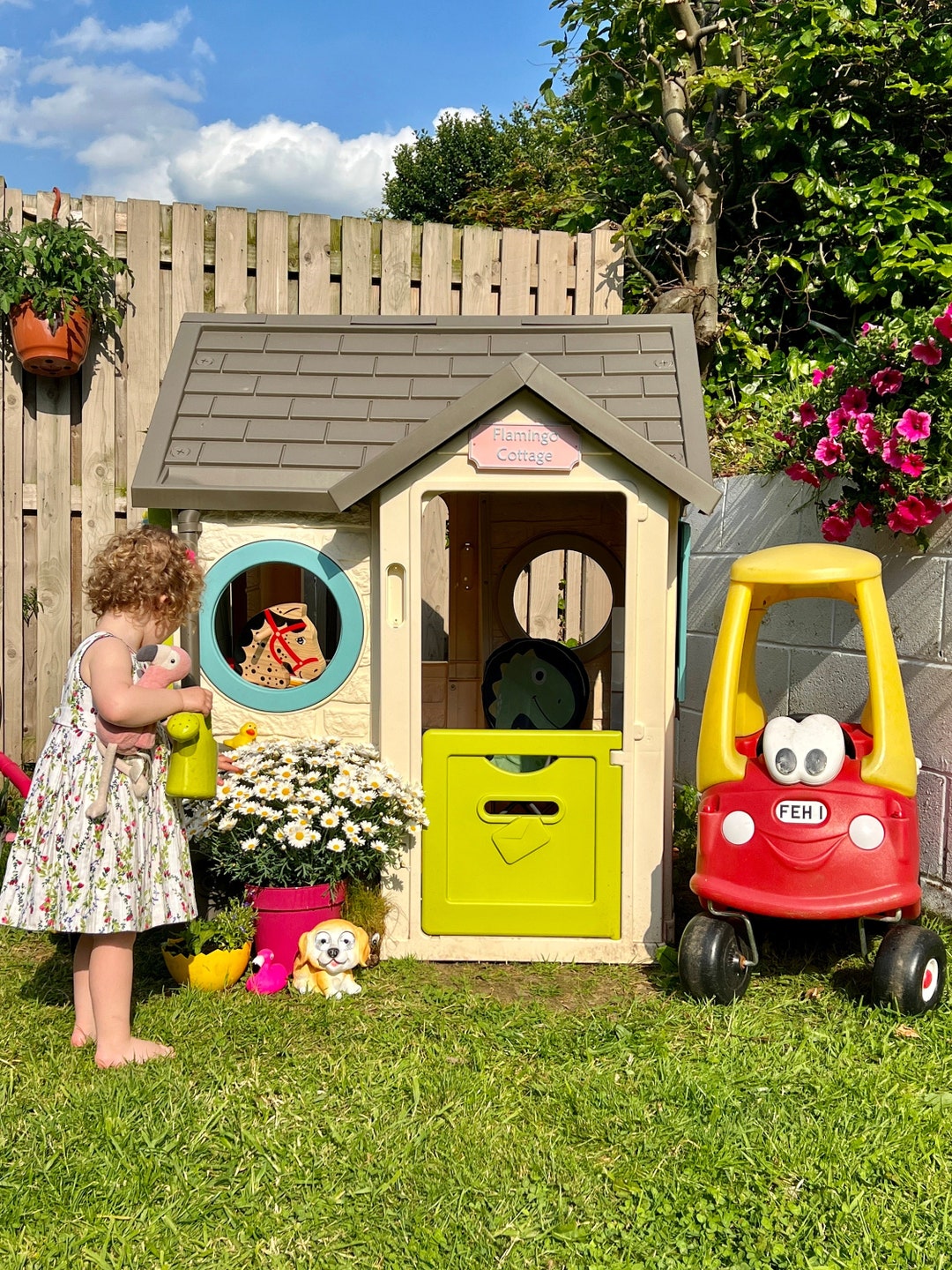 Personalised Playhouse Sign Outdoor Playhouse Decor Custom Name Sign Den Accessory Personalised