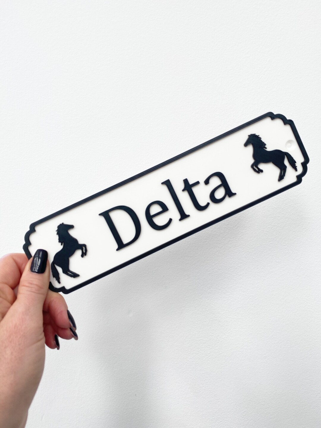 Personalised Stable Door Name Plate Stall Door Sign Custom Door