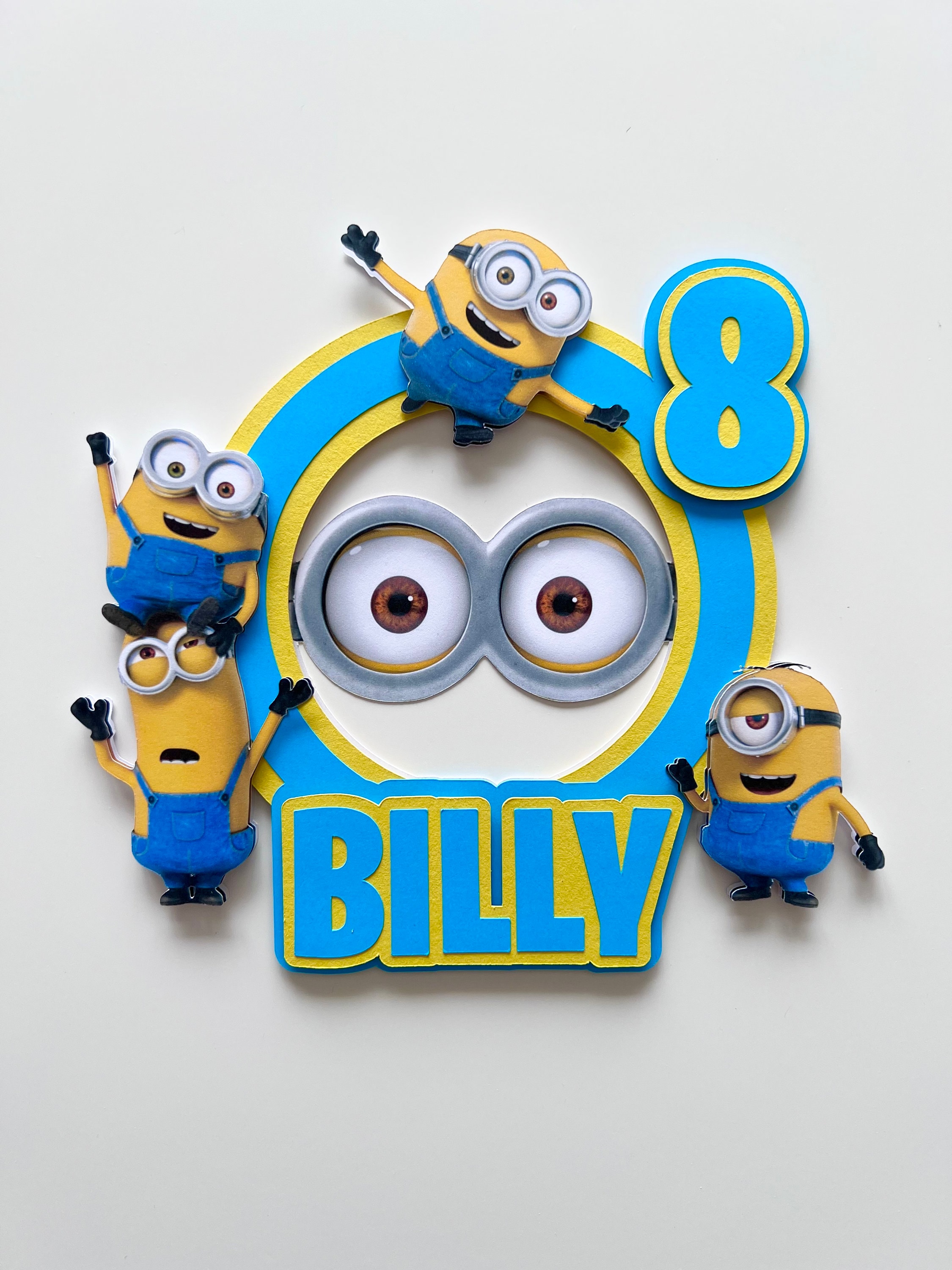 Minion Cupcake Toppers Etsy