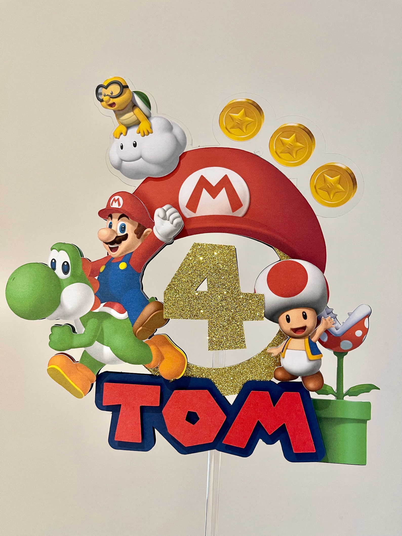 Super Mario Cake Topper Mario Cake Topper Etsy Australia