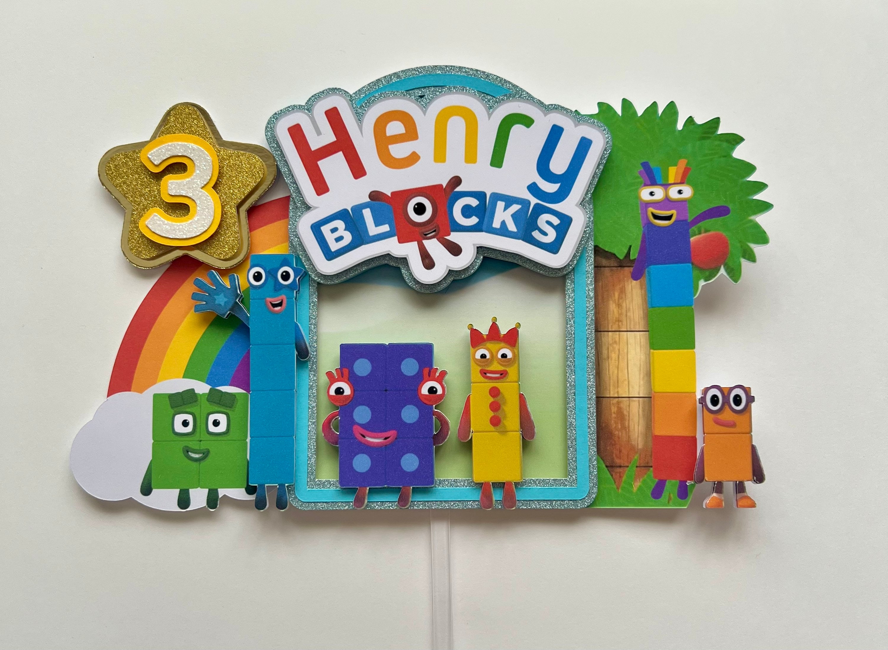 Numberblocks Cake Topper Printable