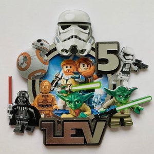 Lego star wars cake cheap topper