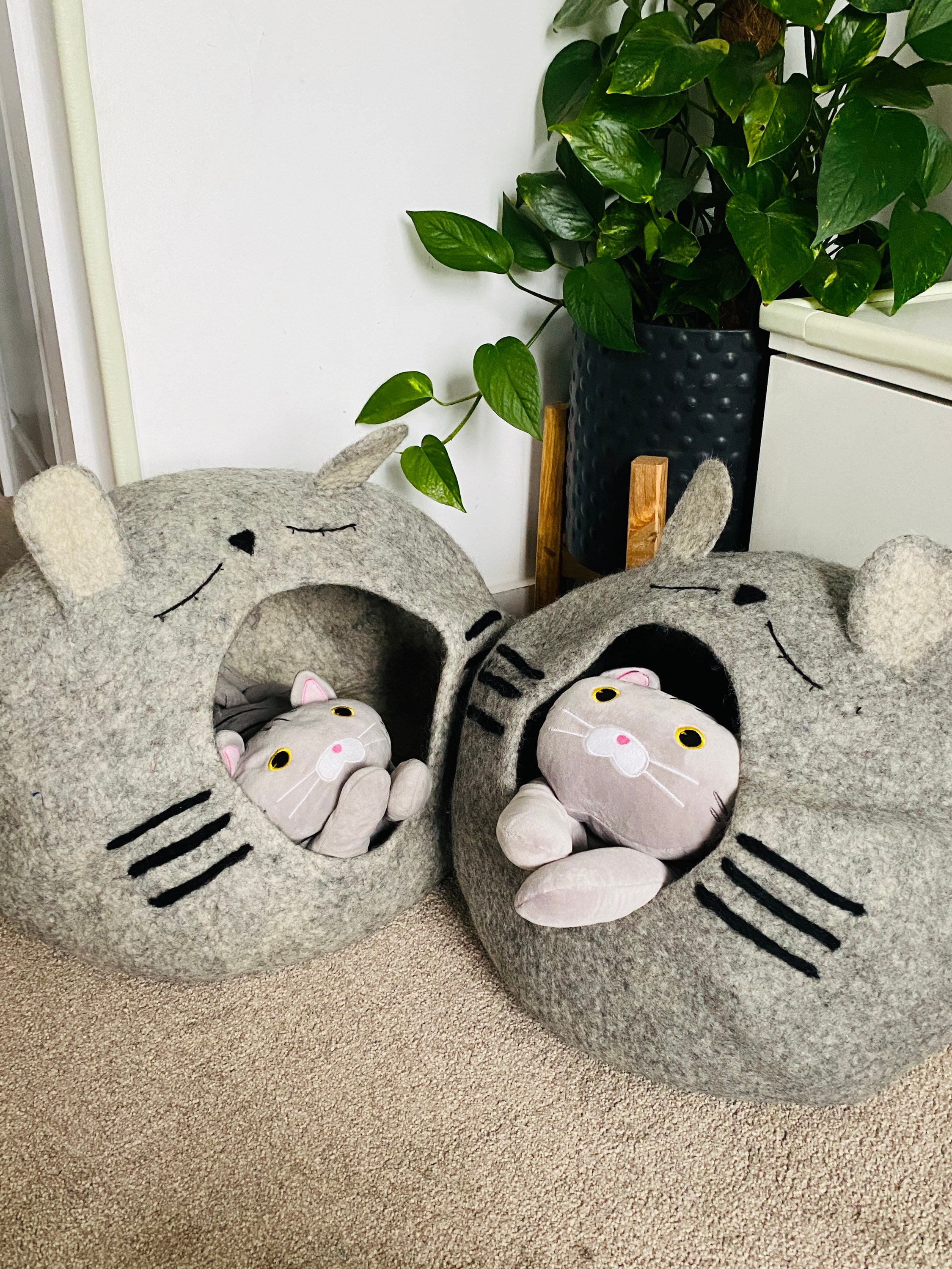 New Stock Felt Wool Cat House Cat Cave Pet House Etsy