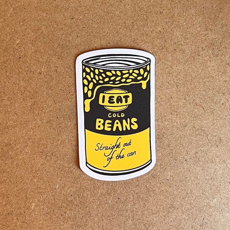 Bean Plot Sticker Baked Bean Sticker 80mm - Etsy
