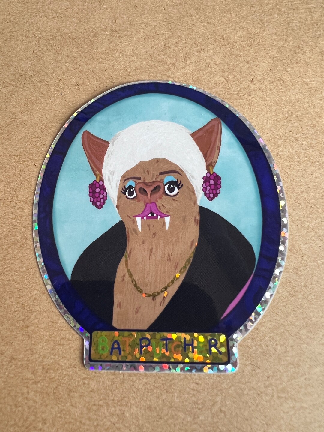 Pat Butcher / Bat Putcher Glitter Vinyl Sticker - Etsy