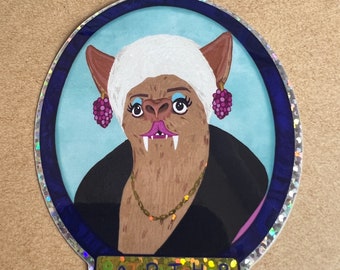 Pat Butcher / Bat Putcher glitter vinyl sticker