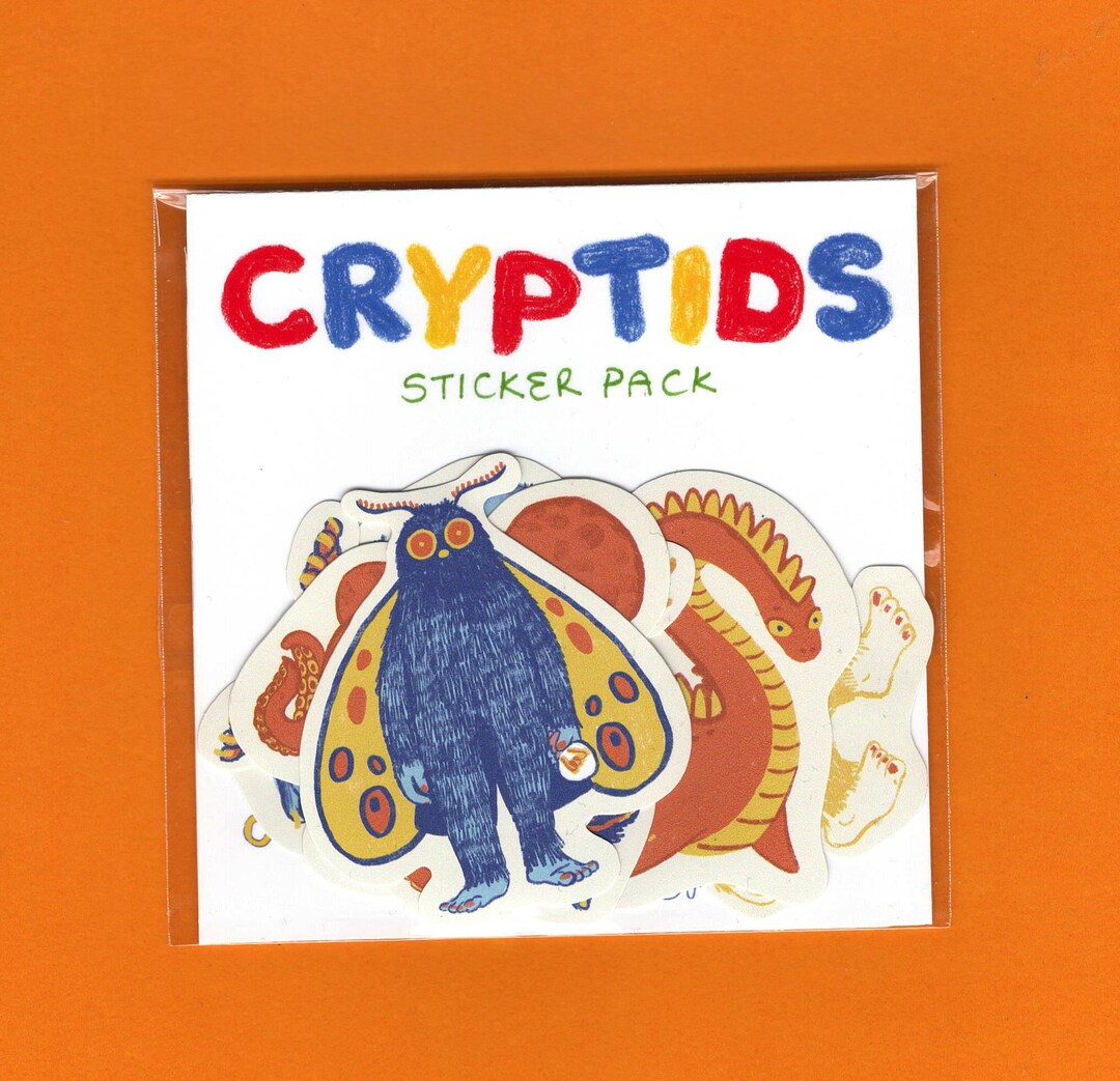 Cryptid Cutie Sticker Pack 6 Vinyl Stickers! - Etsy