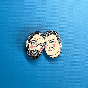 Vic and Bob enamel pin badge