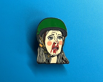 Smashley Simpson Enamel pin badge, roller derby
