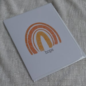 Rainbow of Hope Greeting Card, Hope Greeting Card, Rainbow Greeting Card