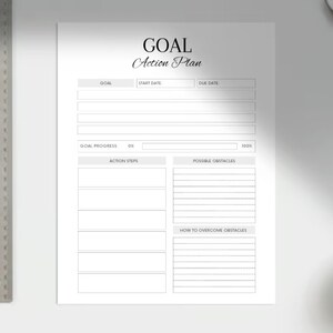 GOAL Action Plan Digital Download - Etsy