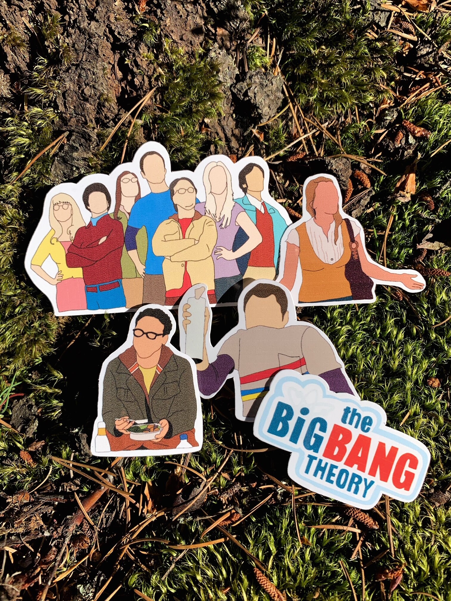 The Big Bang Theory Stickers BBT Inspired Stickers Set Full Etsy