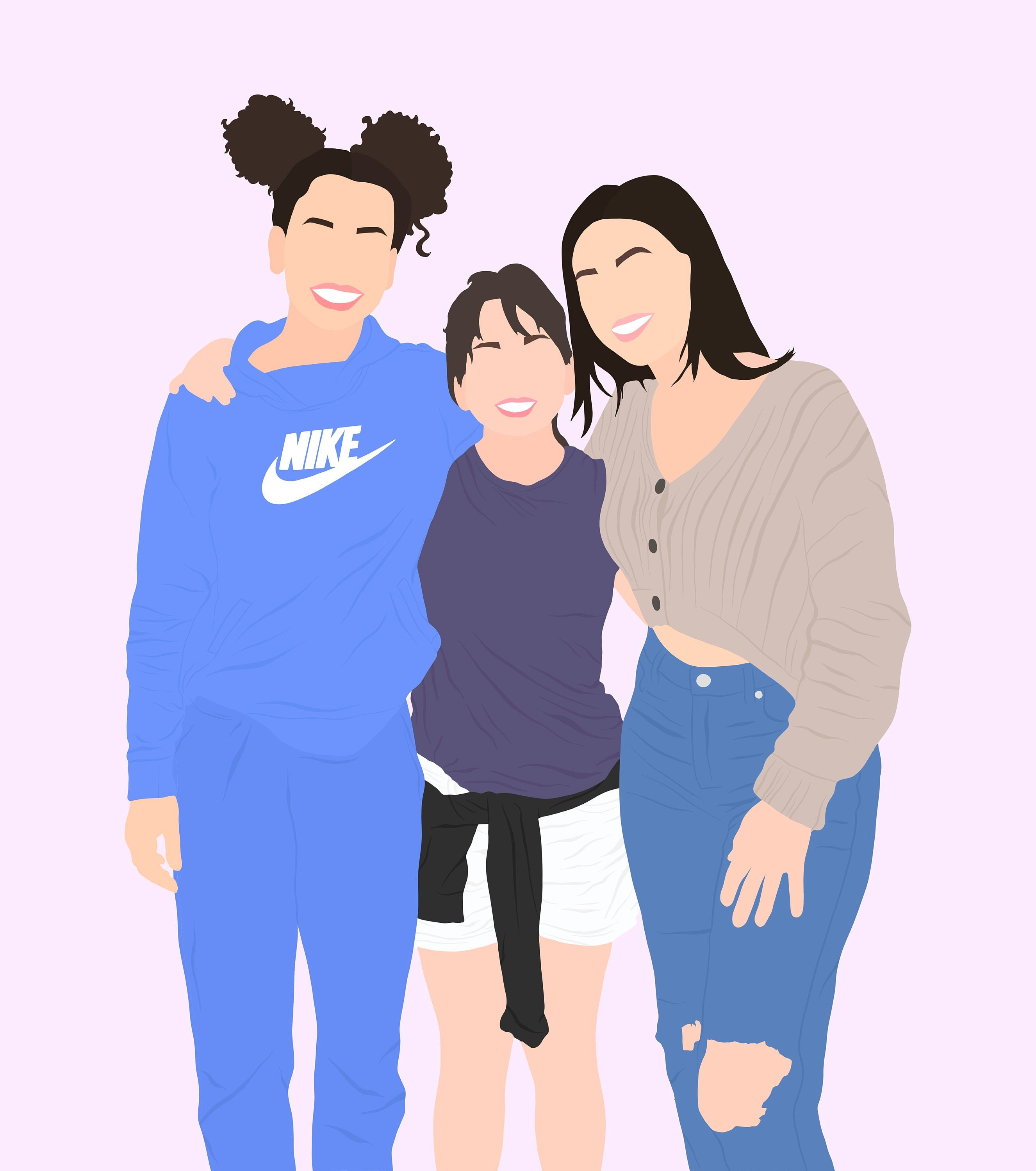 Friend Group Cartoon - Etsy Friend Group Cartoon - Etsy