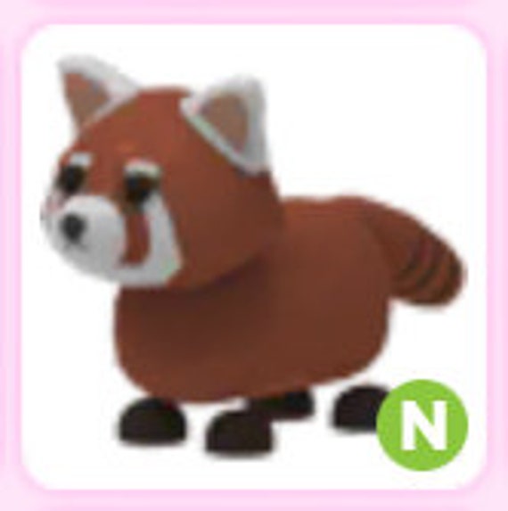 Adopt me neon red panda Etsy