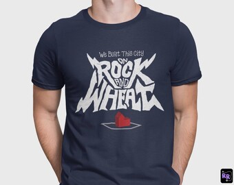 Unisex - Construimos esta ciudad sobre roca y trigo / Camiseta / Dungeons & Dragons, RPG, Juego de mesa, Cultura pop, Fantasía, Regalo